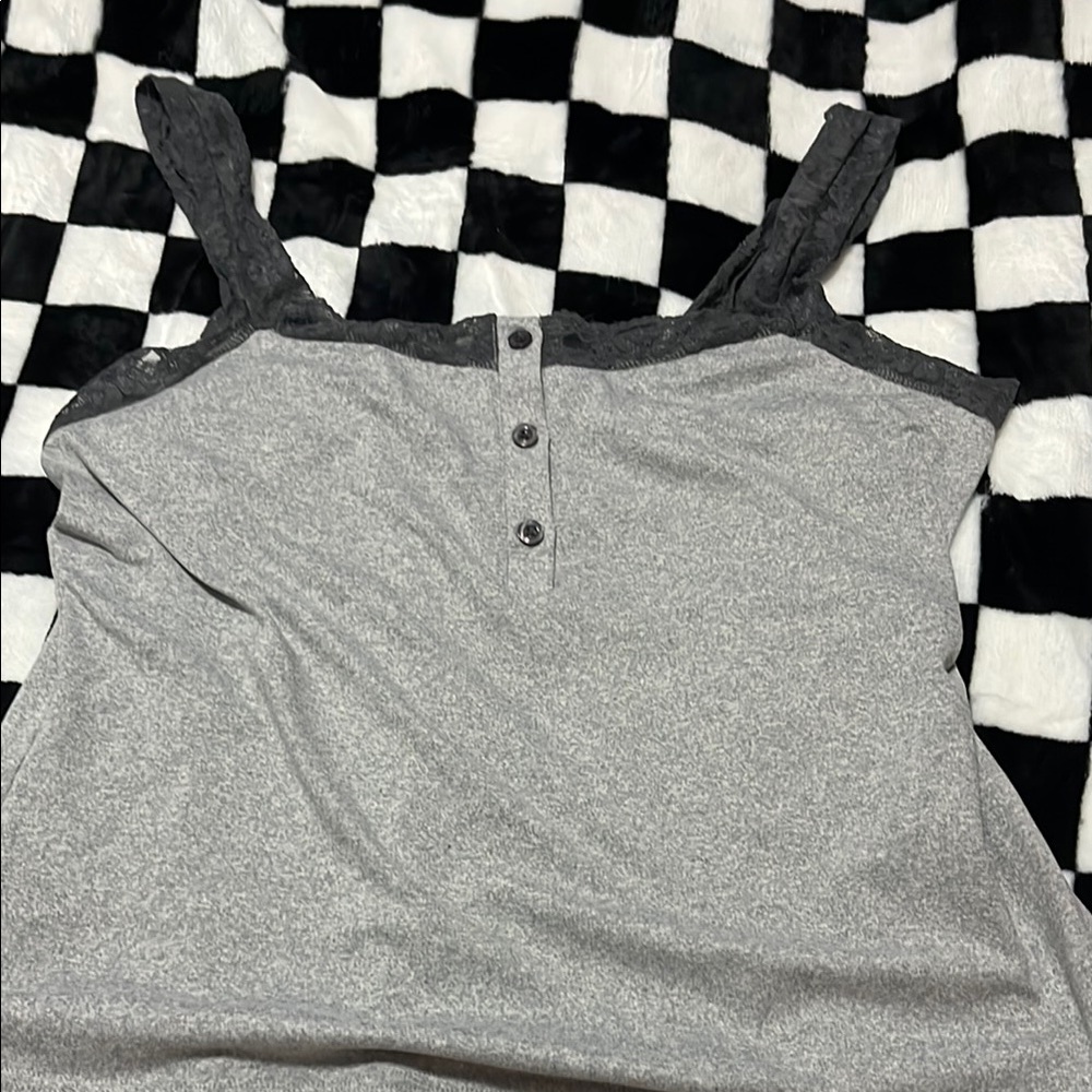 Gray Sleeveless Women's Top